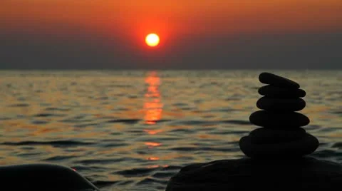 Zen stones Stock Footage 8961592