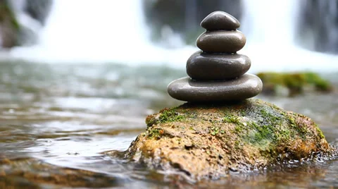 Zen stones 스톡 동영상 38252044