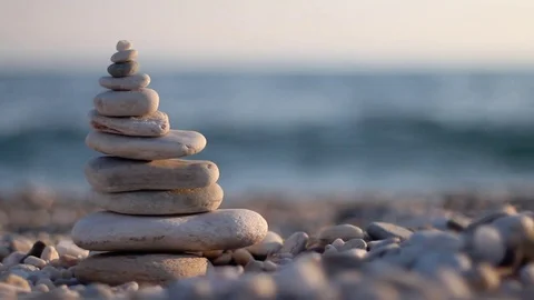 Zen Stones Stock Footage 79404794