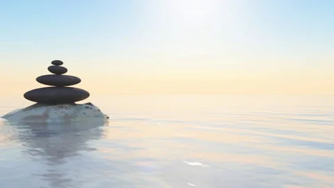 Zen stones Stock Footage 124657742