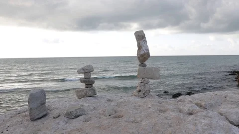 Zen stones Stock Footage 128714938