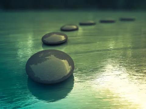 Zen stones Stock Illustration