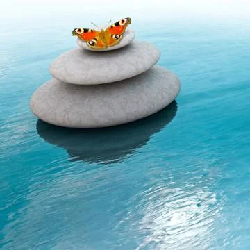 Zen stones Stock Illustration