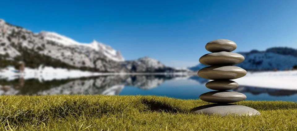 Zen stones Stock Illustration