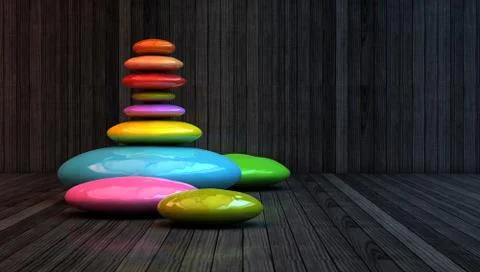 Zen stones Stock Illustration