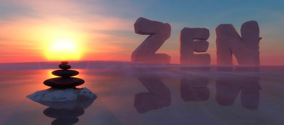 Zen stones Stock Illustration