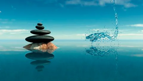 Zen stones Stock Illustration