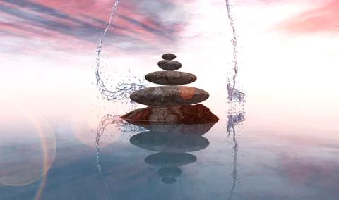 Zen stones Stock Illustration