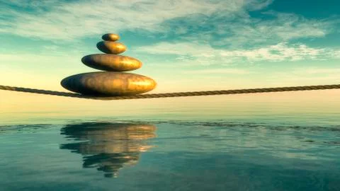 Zen stones Stock Illustration