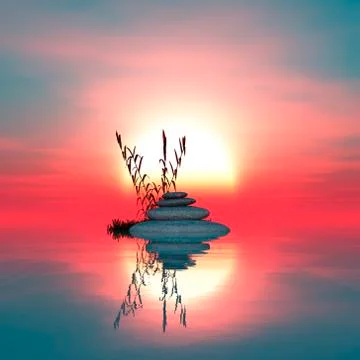 Zen stones Stock Illustration