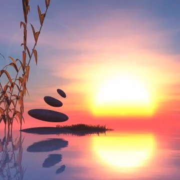Zen stones Stock Illustration