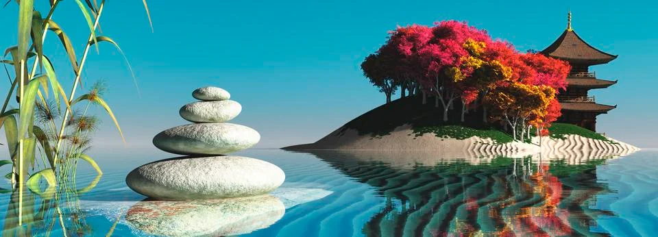 Zen stones Stock Illustration