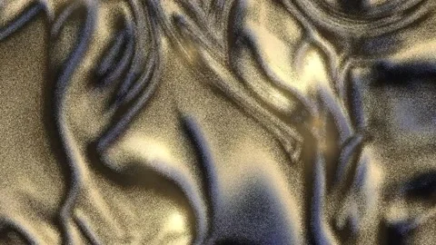 Zen style golden sand texture with blue shimmers Stock Footage 336513246