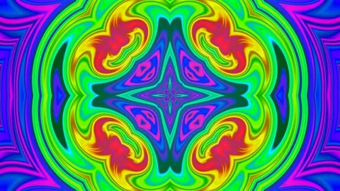 Zen Symmetry: Multicolor Wavy Background Loop Stock Footage 274457220
