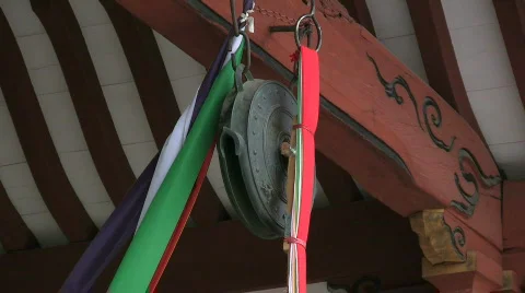 Zen Temple Bell Stock Footage 776832