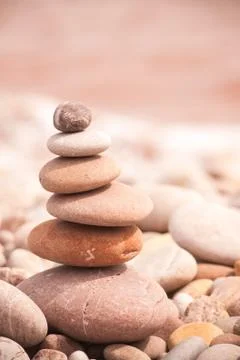 Zen tower vertical Stock Photos