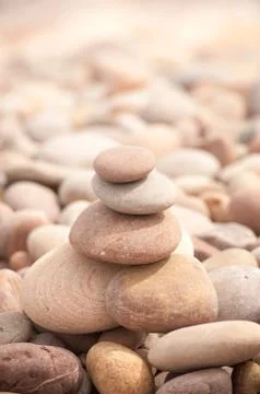 Zen tower vertical small Stock Photos