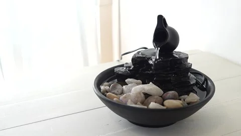 Zen water fountain Stock Footage