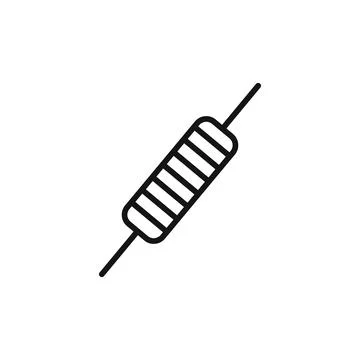 Zener diode logo sign vector outline Stock Illustration