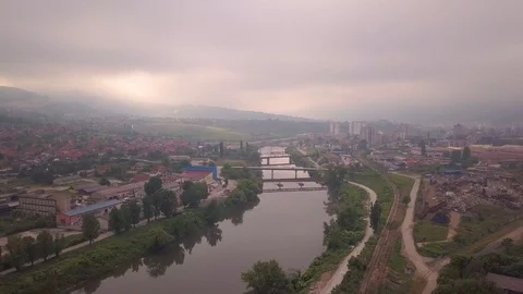 Zenica river Stock Footage 103187876