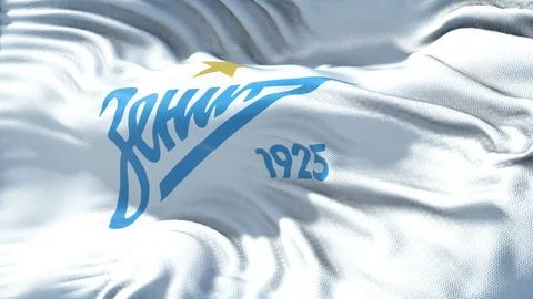 Zenit Flag Loop Stock Footage 108765183