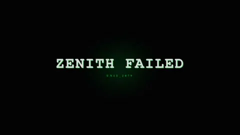 Zenith Failed Glitch Text Message Screen - Digital Error Warning Stock Footage 331568387