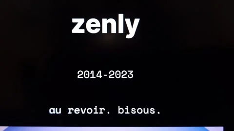 Zenly website displayed on laptop computer Stock Footage 240216077