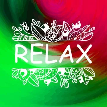 Zentangle on blurred background Stock Illustration