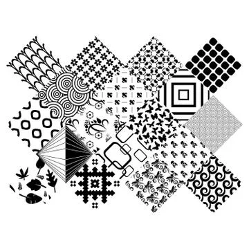 Zentangle elements set Stock Illustration