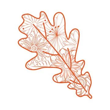 Zentangle. Flower pattern. White and black floral doodles Stock Illustration
