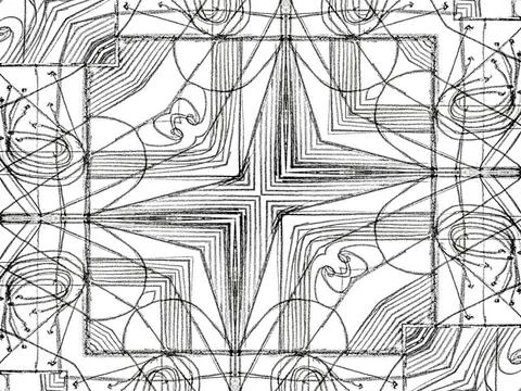  Zentangle Pattern Pencil drawing and digital edition technique black and ... Stock Photos