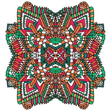 ZENTANGLE ROUND OBJECT COLORFUL 3 Ilustración de archivo
