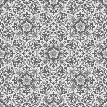 Zentangle seamless pattern background. Ethnic luxury old fashioned oriental o Stock Illustration