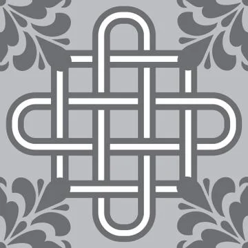 Zentangle styled geometric ornament pattern element. Orient traditional ornam イラスト素材