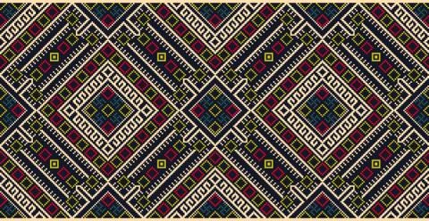 Zentangle styled geometric ornament pattern element. Orient traditional ornam Illustrazione stock