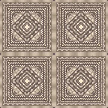 Zentangle styled geometric ornament pattern background. Orient traditional or Stock Illustration