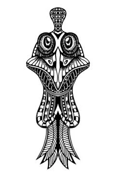 Zentangle stylized Cock イラスト素材