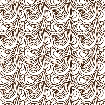 Zentangle wavy seamless pattern 스톡 일러스트