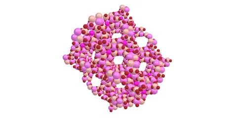 Zeolites molecular structure isolated on white Stock Illustration