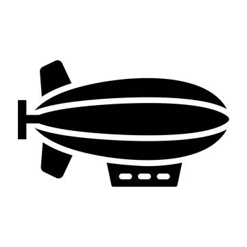 Zeppelin Vector Icon Design Illustration Illustrazione stock