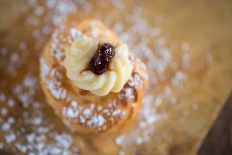 Zeppole pastry Foto stock