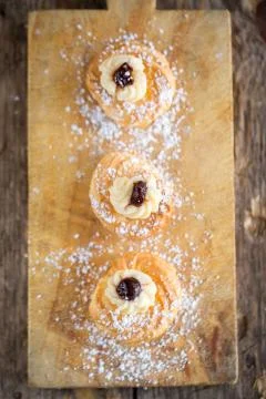 Zeppole pastry 스톡 사진