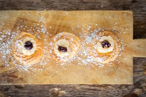 Zeppole pastry Stock Photos