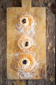 Zeppole pastry Stock Photos
