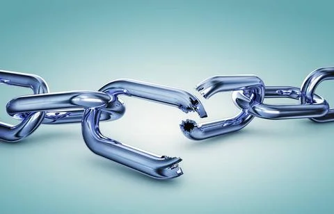 Zerbrochene kette 3D rendering of a broken chain Copyright: xZoonar.com/fr... Stock Photos