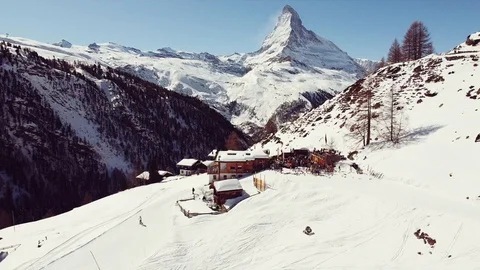 Zermatt - Matterhorn Video stock 128750170