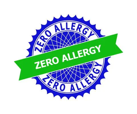 ZERO ALLERGY Bicolor Clean Rosette Template for Stamps Stock Illustration