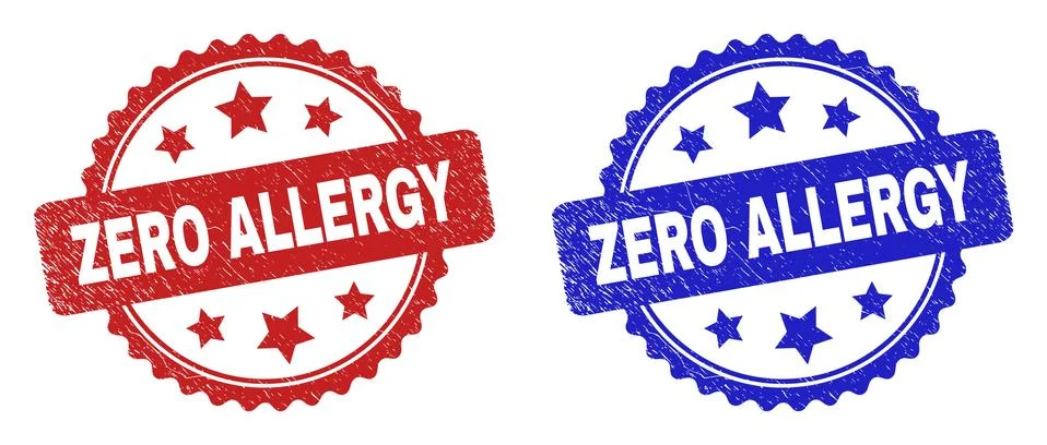 ZERO ALLERGY Rosette Watermarks Using Scratched Surface Ilustração Stock