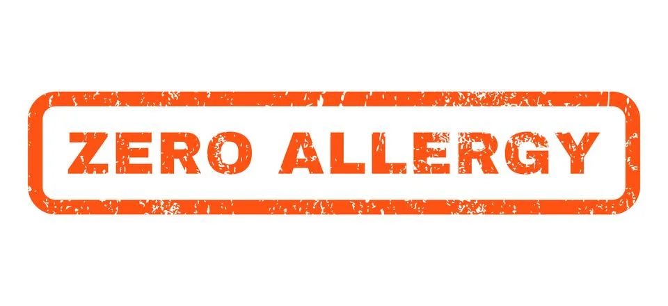 Zero Allergy Rubber Stamp Illustrazione stock