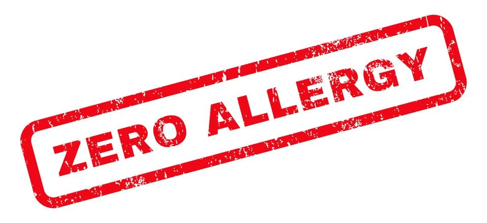 Zero Allergy Rubber Stamp Illustrazione stock